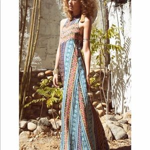 Novella Royale moonfire dress in Moroccan blue